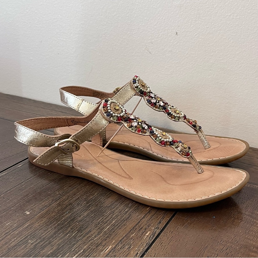 Born Gold Sandals Womens size 8 - Picture 5 of 7